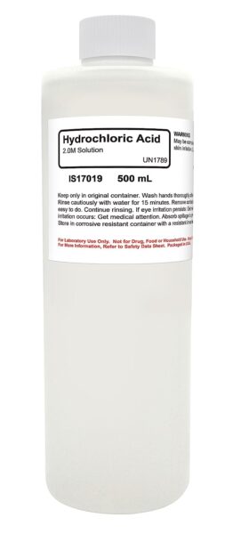 Hydrochloric Acid Solution, 2M, 500mL The Curated Chemical Collection Best Price Specs