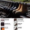 HANDMEN Work Boots for Men, Steel/Soft Toe Waterproof Working Boots, Slip Resistant Slip-on Safety Static Dissipative Working Shoes (Dark Brown) - Image 2