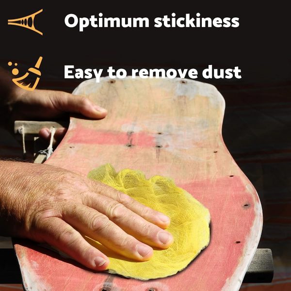 S&F STEAD & FAST Painters Tack Cloth Woodworking, Tack Cloth for Painting, Sticky Tack Rag for Automotive, Metal, Sanding, Cleaning, Dusting, Staining, Tac Cloths Box, 18 x 36 Inches Dust Cloths - Image 3