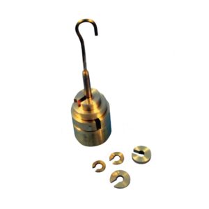 Hanging Slotted Masses Brass - 1g to 200g Mixed Masses and Hanger