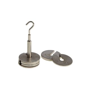 Hanging Slotted Masses - 100g precision set