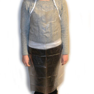 Clear Vinyl Apron, Large - 35"W x 42"L