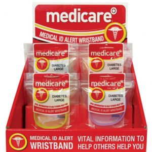 Medicare Diabetes Large Alert Wristband 202MM/7.9IN