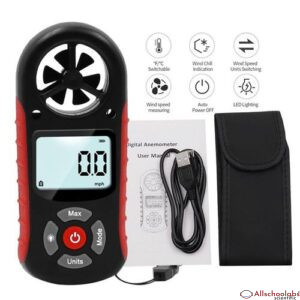 Handheld 8 In 1 Digital Anemometer For Measuring Wind Chill Index