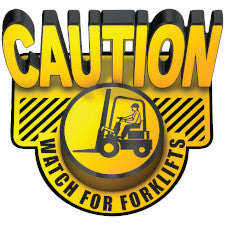 Brady Caution Watch For Forklifts 3D Floor Sign| Buy online