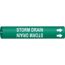 Brady STORM DRAIN Snap-On Pipe Marker|Buy Online