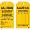Brady CAUTION This Scaffold Does Not Meet Federal and State OSHA Specifications Do Not Alter Tags| Buy online