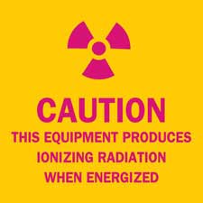 Brady CAUTION This Equipment Produces Ionizing Radiation When Energized Sign| Buy online