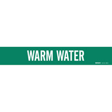 Brady WARM WATER Pipe Marker|Buy Online