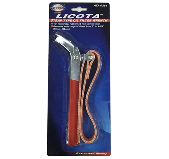 Licota ATA-0264 Oil Fiter Wrench Leather Strap 2" to 4-1/4" x 16