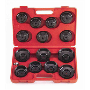 Licota ATA-0291 15pcs 3/4? Drive Cup-Type Oil Filter Wrench Tool Set