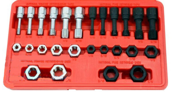 Licota ATH-7022 26pcs. Master Rethreader Tap & Die Kit (SAE)