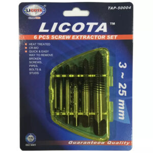 Licota TAP-50004 6pcs Screw Extractor Set