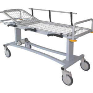 PROFESSIONAL PATIENT TROLLEY with side rails and oxygen cylinder holder(SHIPPED FROM ABROAD)
