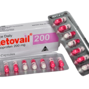 May & Baker Ketovail 200 Ketoprofen 200mg Once Daily, 14 Capsules