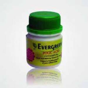 Evergreen Folic Acid +Vitamin B12 Tablets