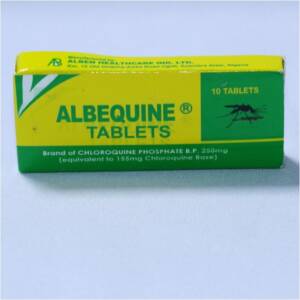CHLOROQUINE PHOSPHATE B.P TAB(ALBEQUINE)250mg x10