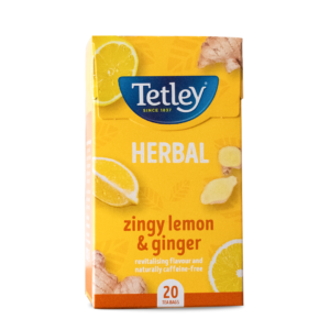 TETLEY HERBAL ZINGY LEMON & GINGER