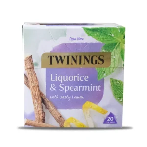 TWININGS LIQUORICE and SPEARMINT with zesty lemon