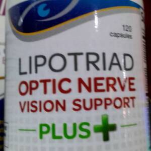 LIPOTRIAD OPTIC NERVE VISION SUPPORT PLUSX120