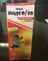 MAY&BAKER IBUPROFEN SUSPENSION 100MG/5ML(100ML)