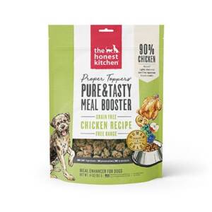 The Honest Kitchen Proper Toppers Chicken Recipe Grain-Free Dehydrated Dog Food Topper 397g