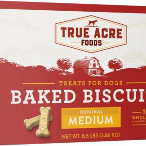 True Acre Foods Medium Original Baked Biscuits Dog Treats 3.86kg