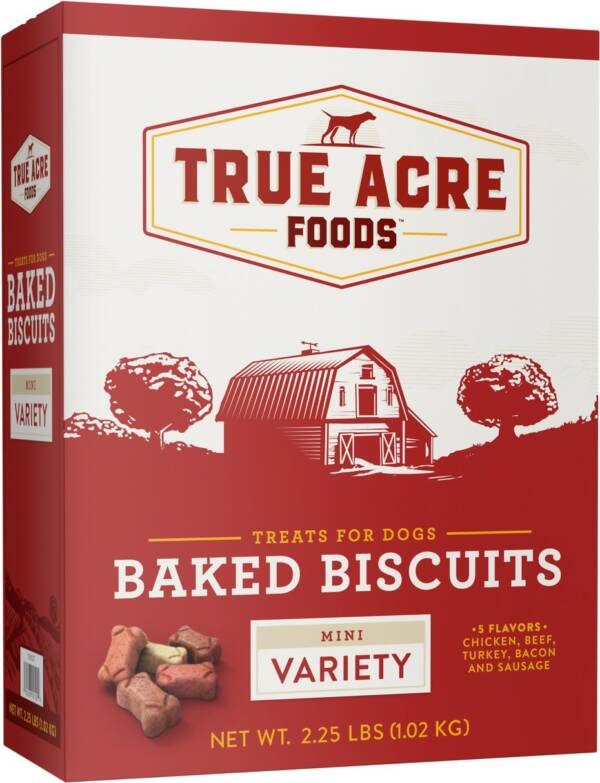 True Acre Foods Mini Variety Baked Biscuits Dog Treats 1kg