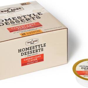 True Acre Foods Homestyle Desserts, Carrot Cake Flavor Dessert Cup Case of 12 Dog Treats 1.2kg