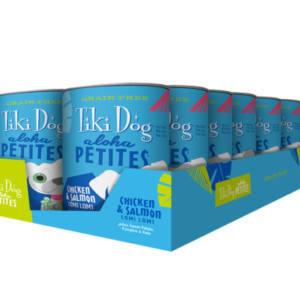 Tiki Dog Aloha Petites Chicken & Salmon Lomi Lomi Grain-Free Case of 8 Wet Dog Food 255g