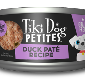 Tiki Dog Petites Pat? Duck Grain-Free Case of 12 Wet Dog Food 85g