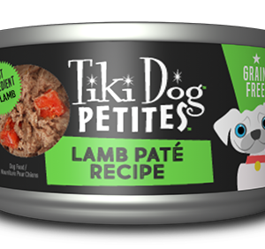 Tiki Dog Petites Pat? Lamb Grain-Free Case of 12 Wet Dog Food 85g