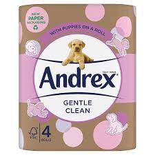 ANDREX GENTLE CLEAN 4 ROLLS (BROWN)