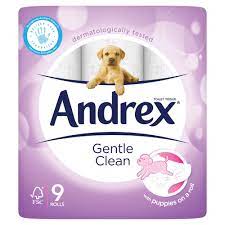 ANDREX GENTLE CLEAN 4 ROLLS (WHITE)