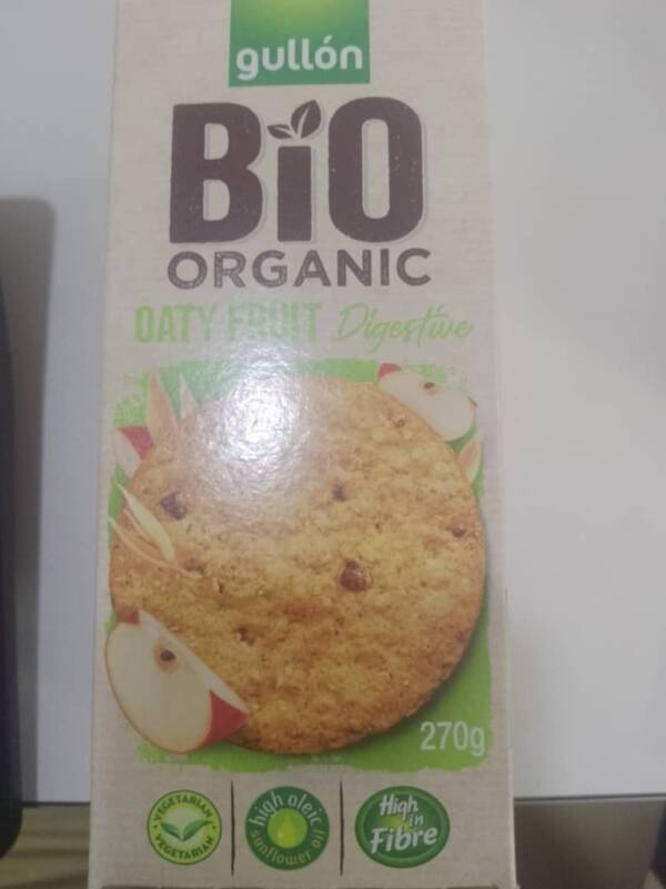 GULLON BIO ORGANIC DIGESTIVE AVENA FRUTA 270G