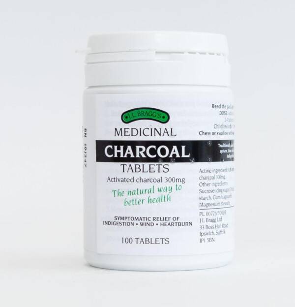 CHARCOAL ACTIVATED TABLET 100?S J.L BRAGGS