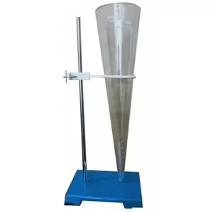 MAYALAB 1000 ml Borosilicate Glass Imhoff Cone with Stand