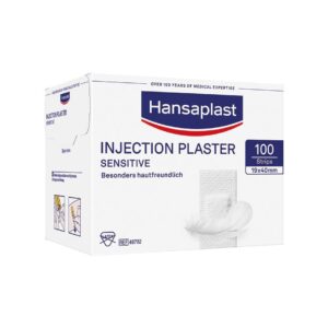 Hansaplast sensitive injection plaster, white, 1,9 x 4 cm (100 pcs.)