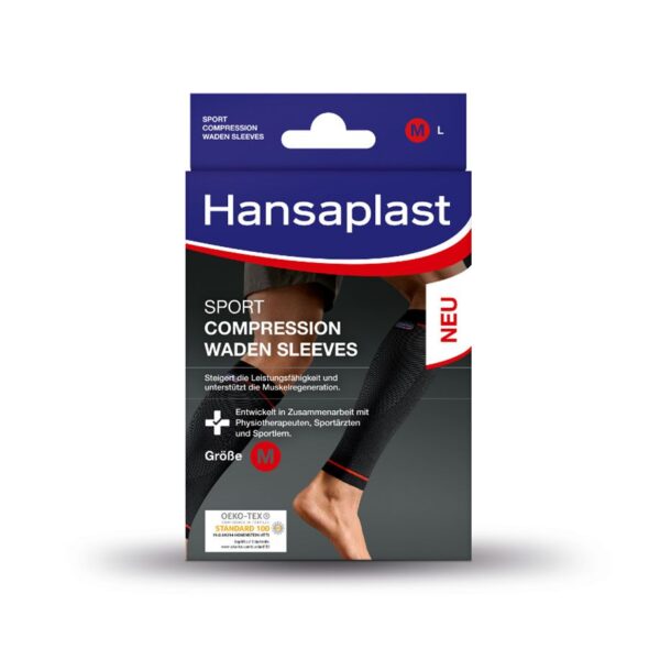 Hansaplast Sport Compression calves  sleeves/bandages, sz. M (2 pcs.)