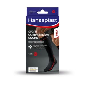 Hansaplast Sport Compression socks,   sz. M, (2 pcs.)
