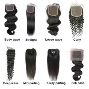 4 * 4 Three Part Lace Closure