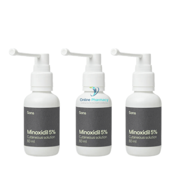 Sons Minoxidil Solution - Three month Supply