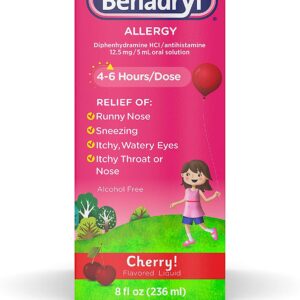 CHILDREN?S BENADRYL ALLERGY CHERRY FLAVORED LIQUID