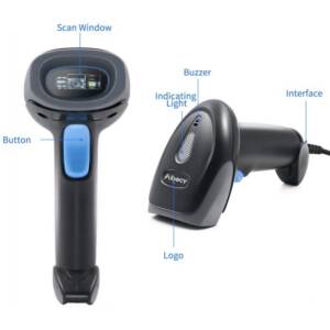 Handheld Barcode Scanner 1D 2D QR Code Scanner 2.4G