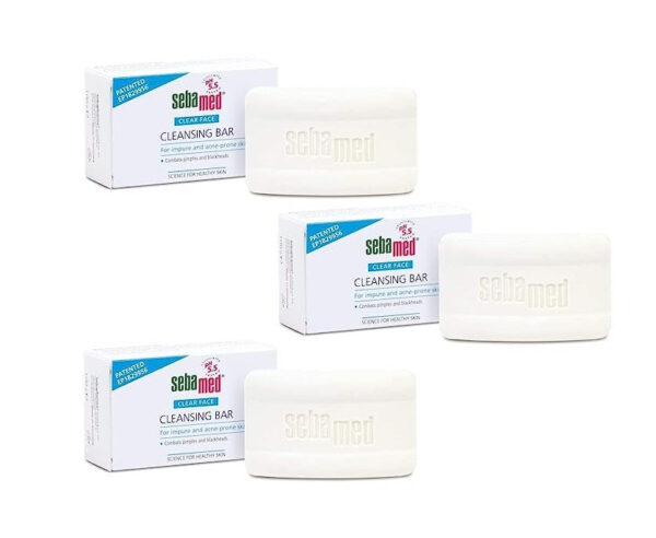 SebaMed Clear Face Cleansing Bar (100 gm) (Pack of 3)