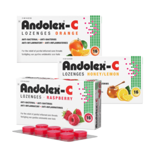 Andolex-C Lozenges for relief of a painful mouth and throat 20?s