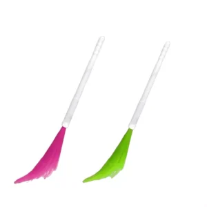 Cyber Sales Size 108 cm, 82 cm Green and Pink Plastic Wet and Dry Broom (Pack of 2)