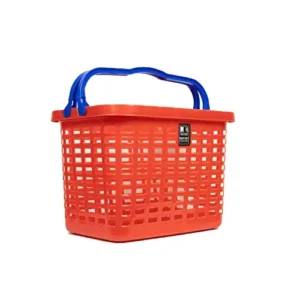 KKR INDUSTRIES Plastic Red Adjustable Shopping Basket