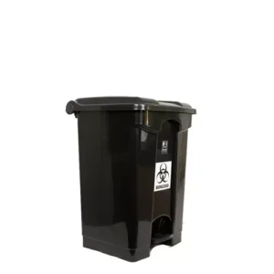 KKR INDUSTRIES Plastic Black 45 L Plastic Pedal Bin