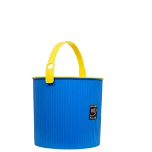 KKR INDUSTRIES Plastic Blue 20 L Round Lid Dustbin